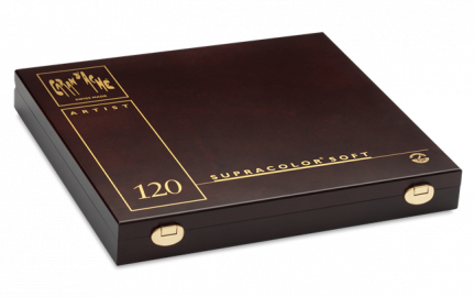 Caran dache wooden box 120 pencils Supracolor, Soft Aquarelle, 3888.920