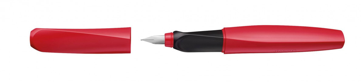Pelikan Fountain pen Twist P457 M Fiery Red dynamic open