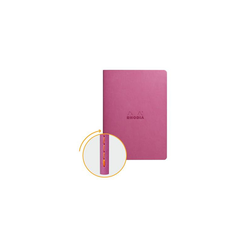 Rhodia softcover notebook A5 elastic closure titanium 117479 dotted