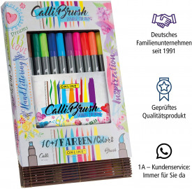 ONLINE Calli.Brush Pens in Bamboo Case 10+1