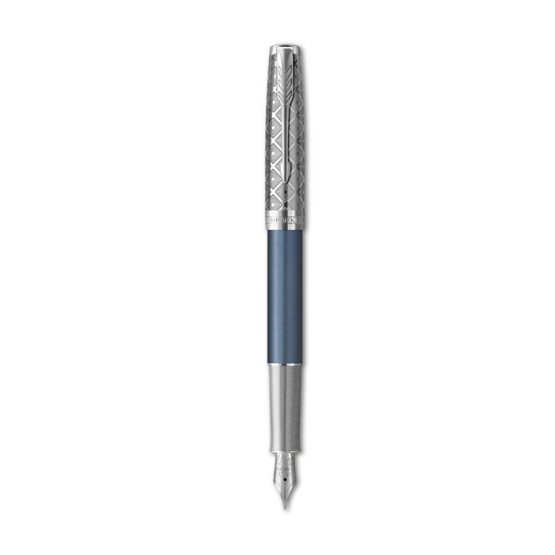 Parker Sonnet special edition 2021 Premium Metal Blue CT nib 18k