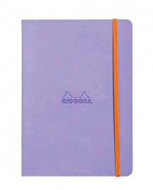 Rhodia softcover notebook A5 elastic closure iris 117409 lined