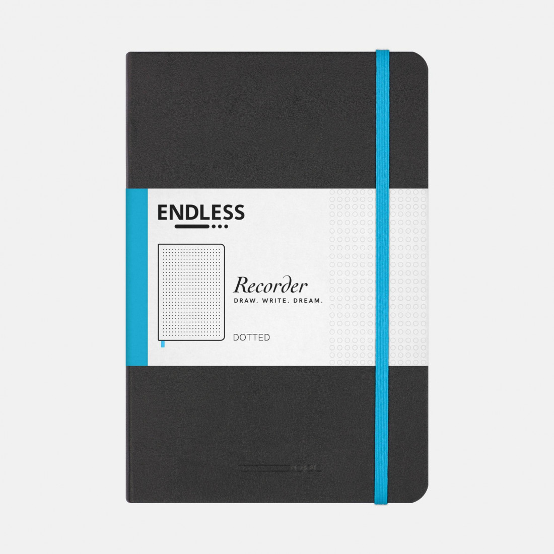 Endless notebook 15x21 black dotted with 68 gsm Tomoe River paper