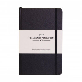 The recycled Leather Notebook Black Large 17x23.5 Stamford