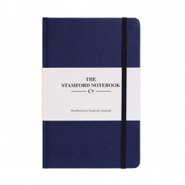 The recycled Leather Notebook Royal Blue Large 17x23.5 Stamford