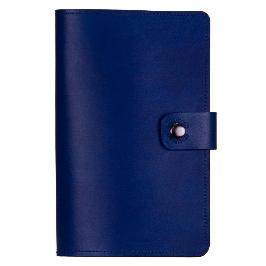 The Burghley Refillable Leather Journal Classic Royal Blue medium 15x23 Stamford