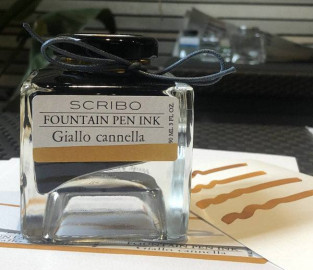 Scribo Giallo Cannella, warm and deep 90ml bottle ink