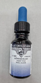 Rohrer & Klingner water colour for artists 12ml pipette bottle royal blue