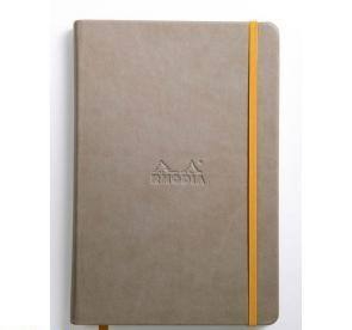 NOTEBOOK A5 RHODIARAMA TAUPE LINED HARD COVER RHODIA