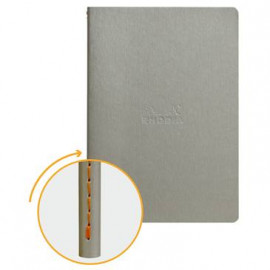 Rhodia Sewn spine notebook A5(14,8 x 21 cm) silver lined 116401