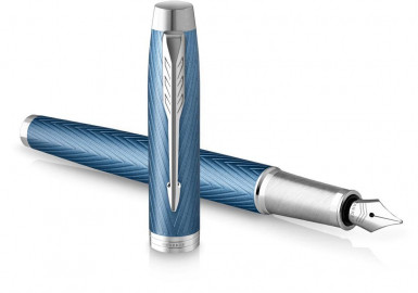 Parker IM Premium Blue - Grey CT Fountain Pen