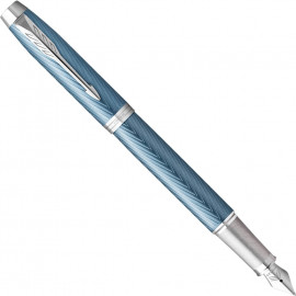 Parker IM Premium Blue - Grey CT Fountain Pen