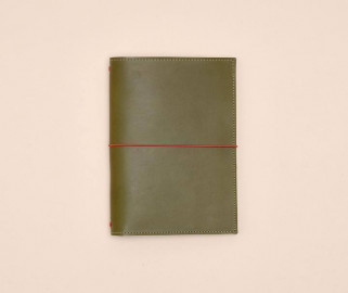 Paper Republic grand voyageur A6  olive green leather journal