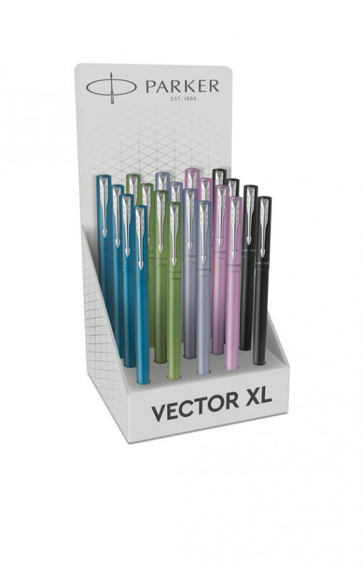 Roller Ball Pen and Ball Pen 3 x PARKER VECTOR Standard CT Fountain Pen Blue 