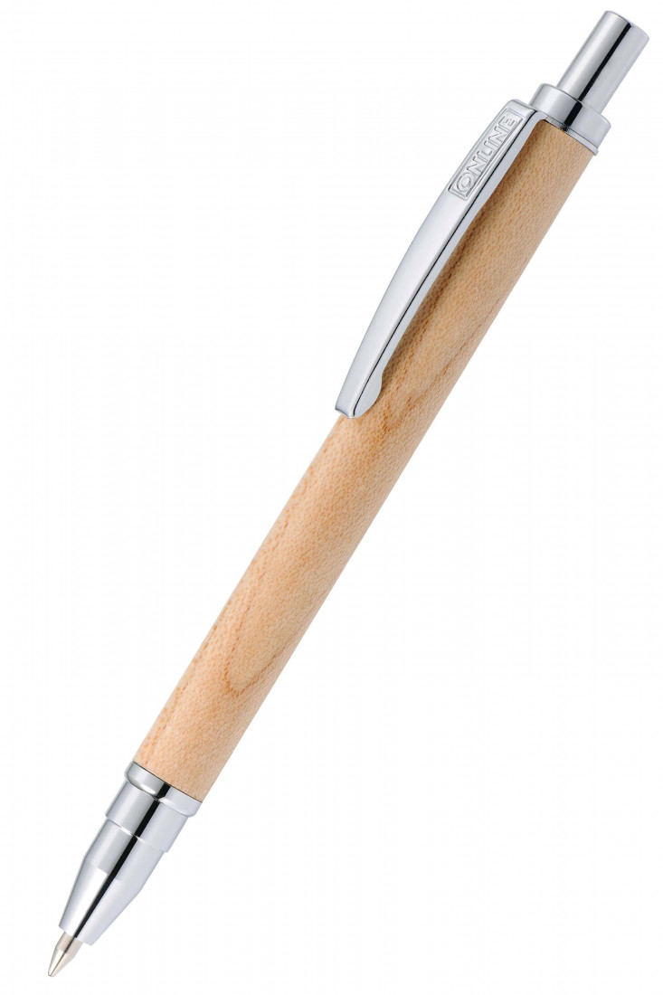 ONLINE Retractable Ballpen Mini Maple Wood Pen