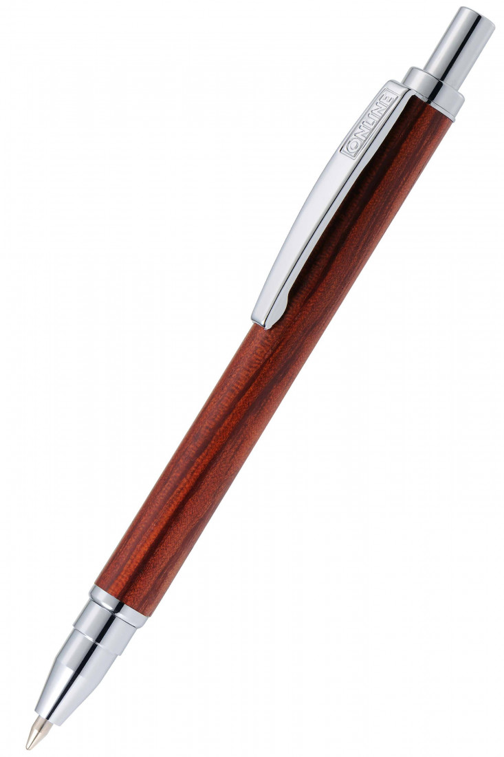 ONLINE Retractable Ballpen Mini Rosewood Wood Pen