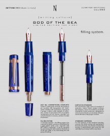 Nettuno 1911 Fountain Pen  god of the sea limited edition