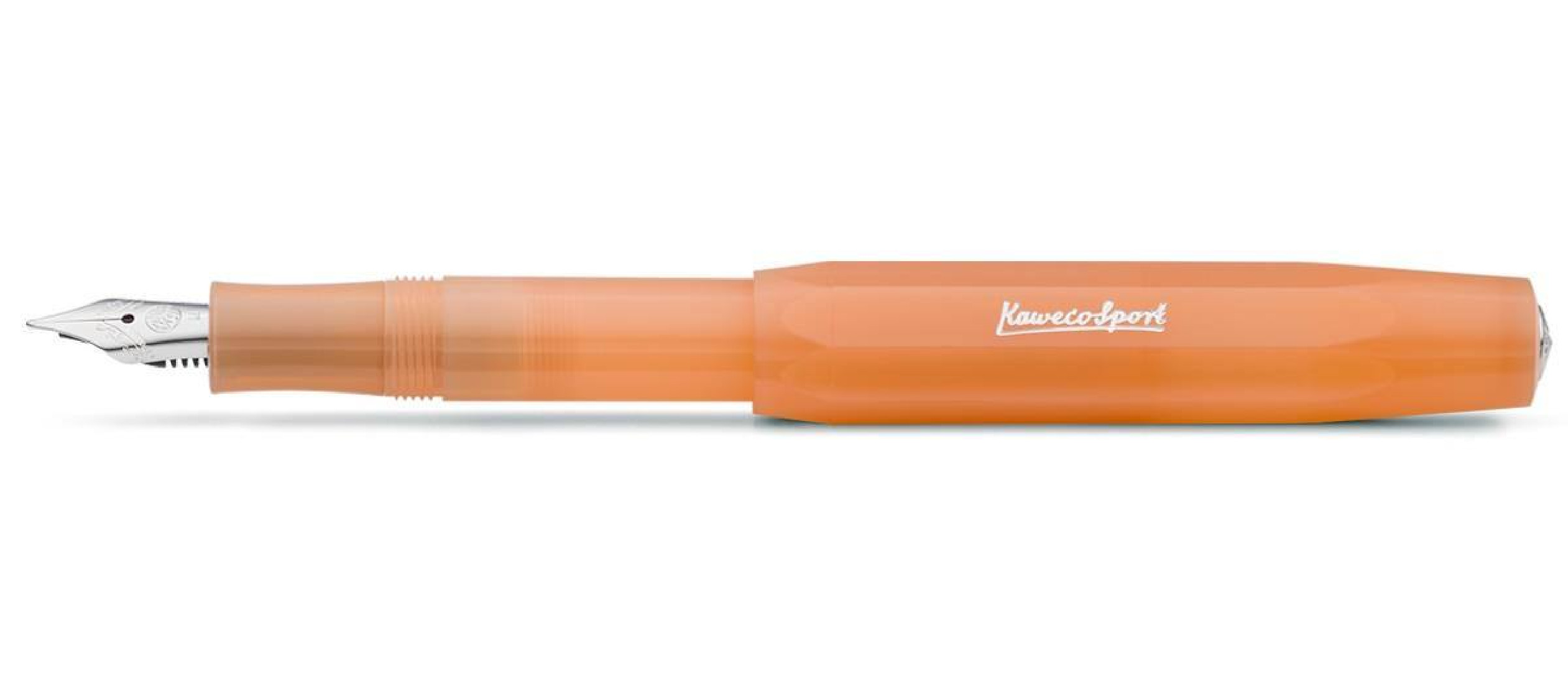 Kaweco Frosted Sport Fountain Pen Soft Mandarin (plua a free pack Kaweco blue cartridges)
