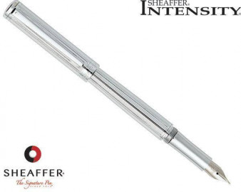 White Dot Fluted Chrome Brand New Sheaffer Intensity Rollerball Pen 