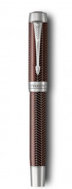 Parker Duofold Centennial Prestige Burgundy With Chevron Pattern PT 1945417 Fountain Pen