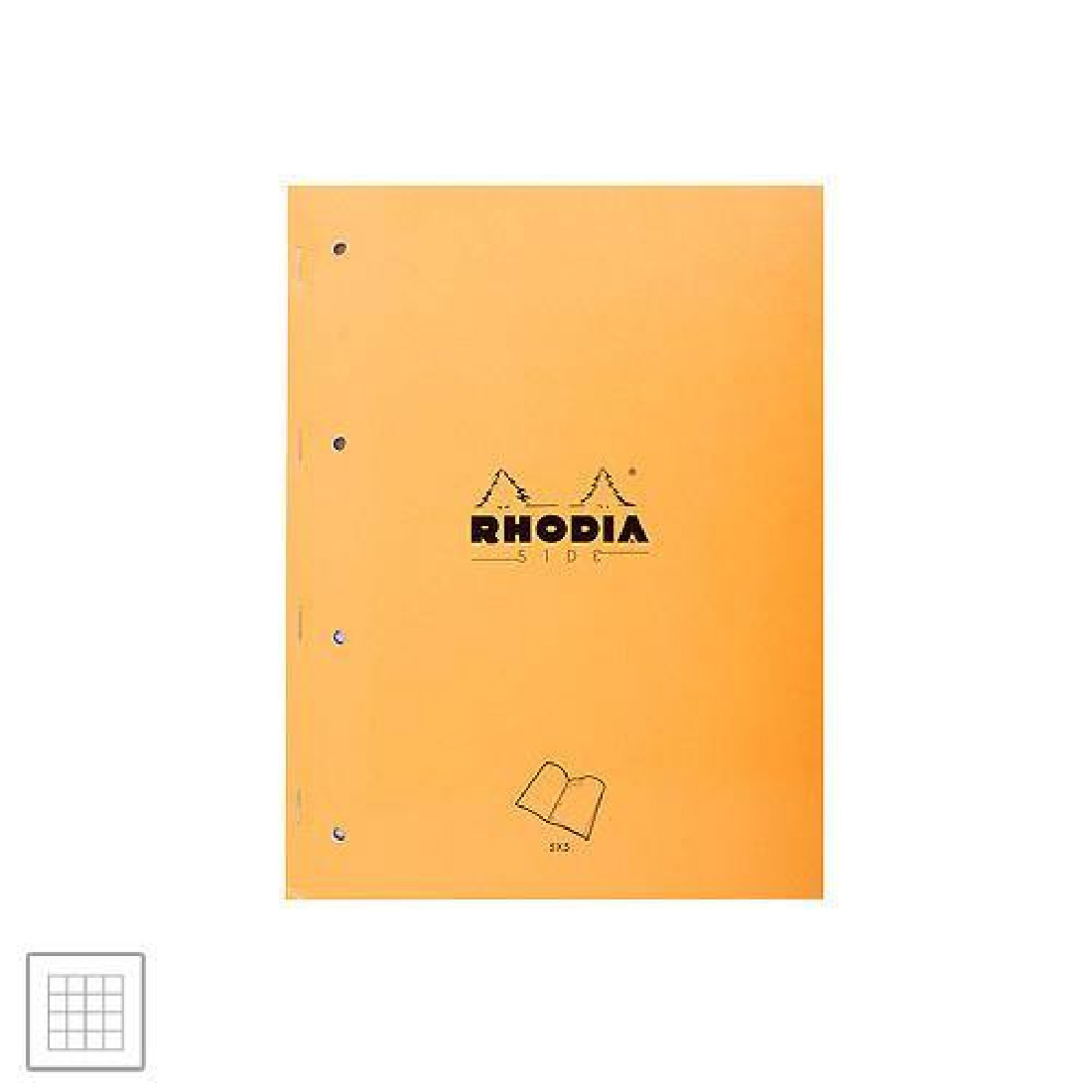 Stapled pad on long side Α4+ squared Orange 80sheets 80gr 18016 Rhodia