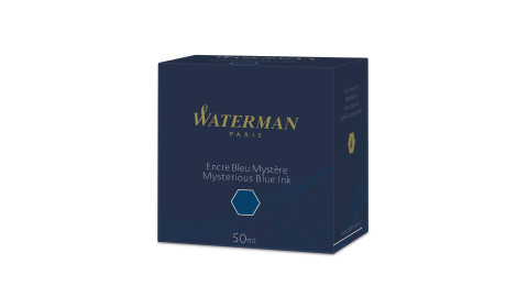 Waterman ink 50ml bottle Mysterious Blue