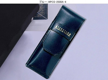 Platinum leather pen case for 2 writing instruments Affection HPCS-2500